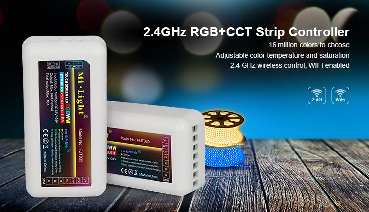 RGB + CCT Steuerung, wifi steuerung, RGBW controller, wifi controller, fut039, futlihgt, mi-light, milight, wifi milight, 