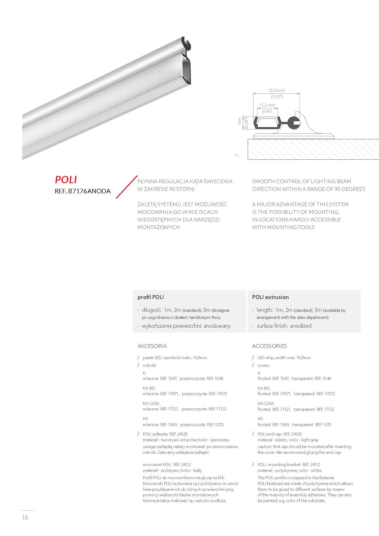 POLI, profil | illuminations.pl, B7176W4508 profil, POLI klus profil