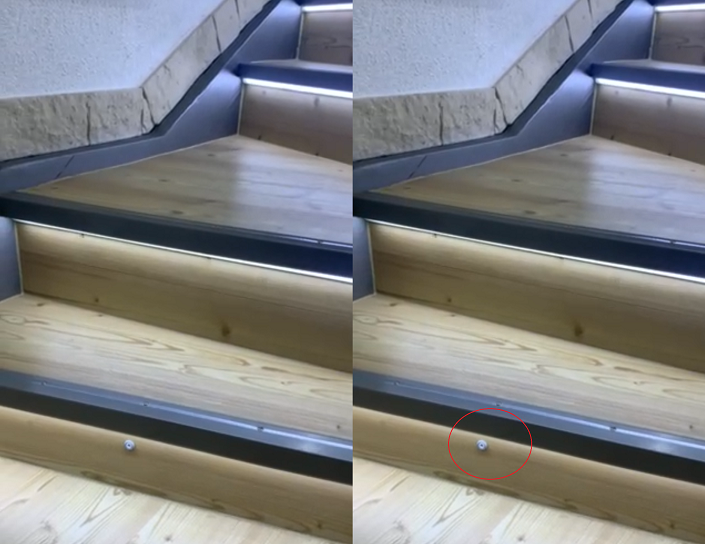 montaż czujnika ruchu na klatce schodowej, oświetlenie led