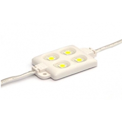 Moduł LED - SMD5050 4 diody - wodoodporny biała ciepła
