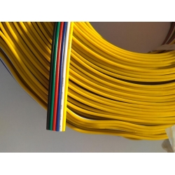 Przewód zasilający sześciożyłowy, RGBWW, kabel rgbww, przewód rgbw, wire rgbww, kable rgbww