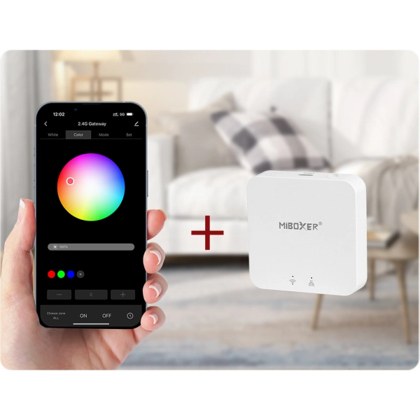 FUT078 - Downlight głęboko antyodblaskowy, 9W RGB+CCT (2,4 GHz)